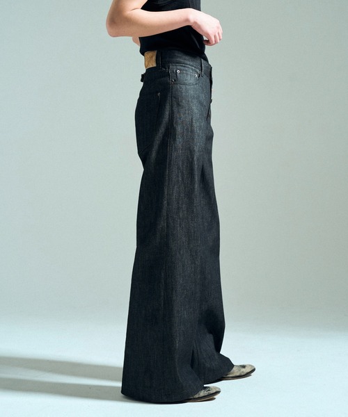CAMPHOR WOOD（カンファーウッド）の「【MADE IN JAPAN】13OZ RIGID STRAIGHT SLUB DENIM / 【国産デニム】13ozリジッドストレートスラブデニム（デニムパンツ・メンズ・ブラック・SMALL/MEDIUM/LARGE）」の12枚目の写真