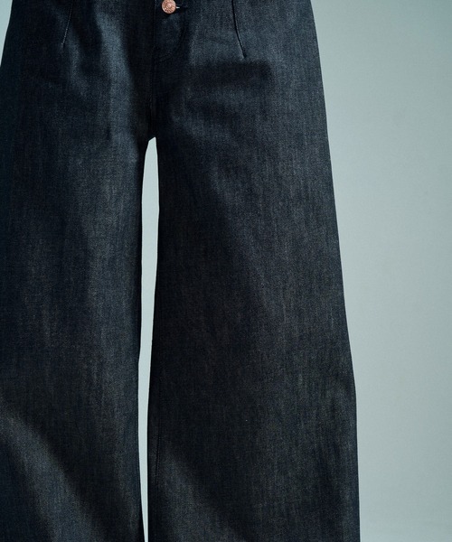 CAMPHOR WOOD（カンファーウッド）の「【MADE IN JAPAN】13OZ RIGID STRAIGHT SLUB DENIM / 【国産デニム】13ozリジッドストレートスラブデニム（デニムパンツ・メンズ・ブラック・SMALL/MEDIUM/LARGE）」の20枚目の写真