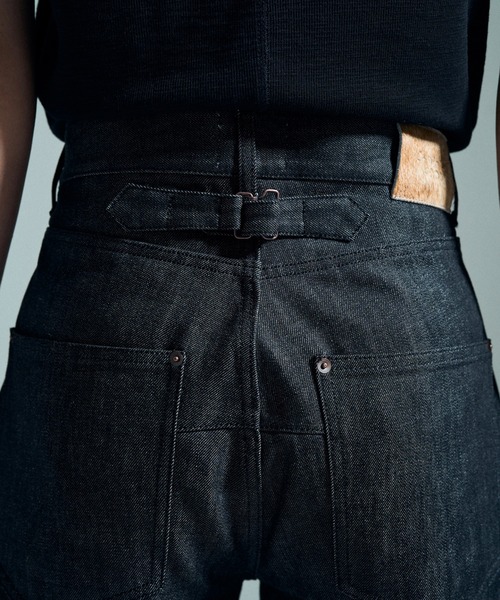 CAMPHOR WOOD(カンファーウッド)の「【MADE IN JAPAN】13OZ RIGID STRAIGHT SLUB DENIM / 【国産デニム】13ozリジッドストレートスラブデニム(デニムパンツ・メンズ・ブラック・SMALL/MEDIUM/LARGE)」の22枚目の写真