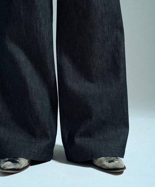 CAMPHOR WOOD（カンファーウッド）の「【MADE IN JAPAN】13OZ RIGID STRAIGHT SLUB DENIM / 【国産デニム】13ozリジッドストレートスラブデニム（デニムパンツ・メンズ・ブラック・SMALL/MEDIUM/LARGE）」の21枚目の写真