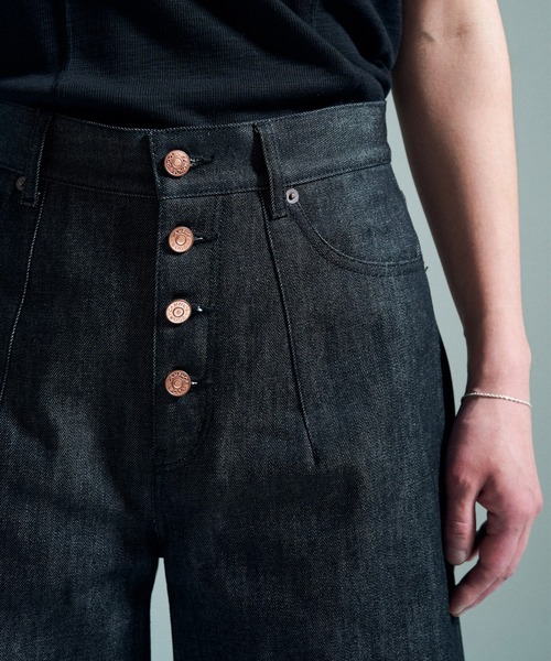 CAMPHOR WOOD（カンファーウッド）の「【MADE IN JAPAN】13OZ RIGID STRAIGHT SLUB DENIM / 【国産デニム】13ozリジッドストレートスラブデニム（デニムパンツ・メンズ・ブラック・SMALL/MEDIUM/LARGE）」の19枚目の写真
