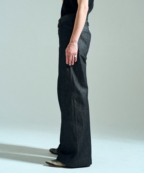CAMPHOR WOOD（カンファーウッド）の「【MADE IN JAPAN】13OZ RIGID STRAIGHT SLUB DENIM / 【国産デニム】13ozリジッドストレートスラブデニム（デニムパンツ・メンズ・ブラック・SMALL/MEDIUM/LARGE）」の15枚目の写真