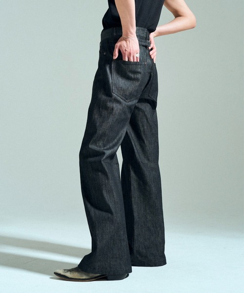 CAMPHOR WOOD（カンファーウッド）の「【MADE IN JAPAN】13OZ RIGID STRAIGHT SLUB DENIM / 【国産デニム】13ozリジッドストレートスラブデニム（デニムパンツ・メンズ・ブラック・SMALL/MEDIUM/LARGE）」の16枚目の写真