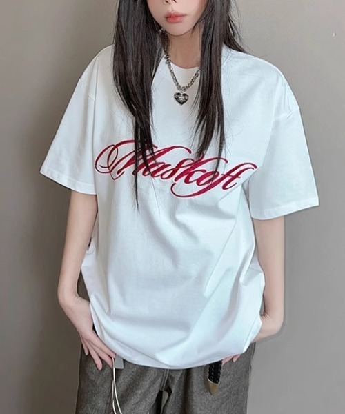 Vipoa(ヴィポア)の「Lettering Tshirt(Tシャツ/カットソー・レディース・ブラック/グレー/ネイビー/ホワイト・FREE)」の10枚目の写真