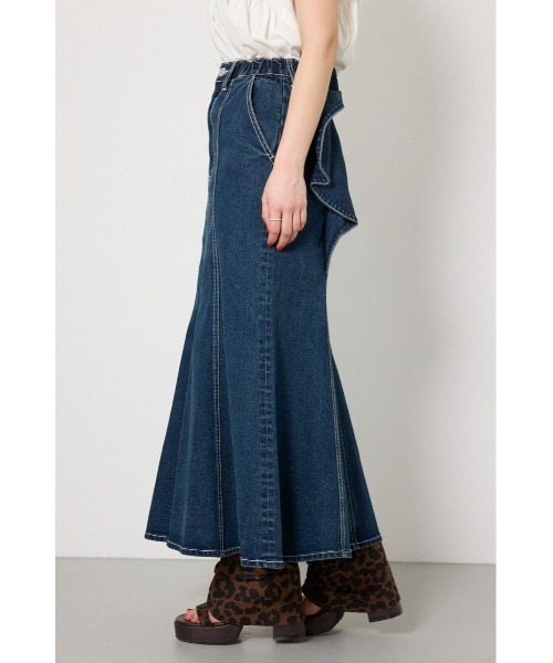 RODEO CROWNS WIDE BOWL（ロデオクラウンズワイドボウル）の「ビッグリボンマーメイドデニムスカート（デニムスカート・レディース・ブルー/ダークブルー・SMALL/MEDIUM）」の14枚目の写真