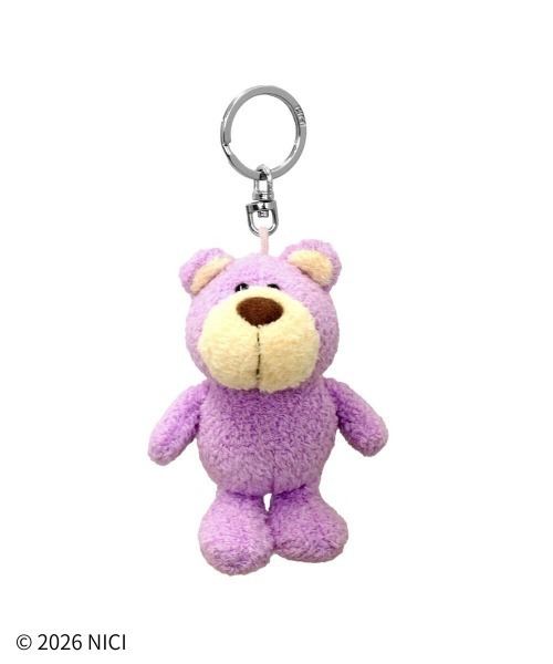 NICI(ニキ）キーホルダー リ・カラーベア ラベンダー 10cm