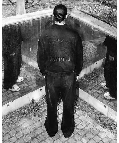 MWOONG(ムン)の「Oksuroad Washed Black Denim Trucker Jacket(デニムジャケット・レディース・その他・M1/M2)」の5枚目の写真
