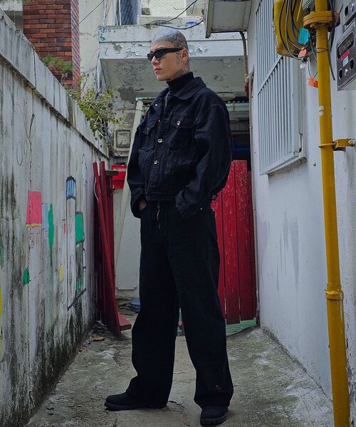 MWOONG(ムン)の「Oksuroad Washed Black Denim Trucker Jacket(デニムジャケット・レディース・その他・M1/M2)」の15枚目の写真