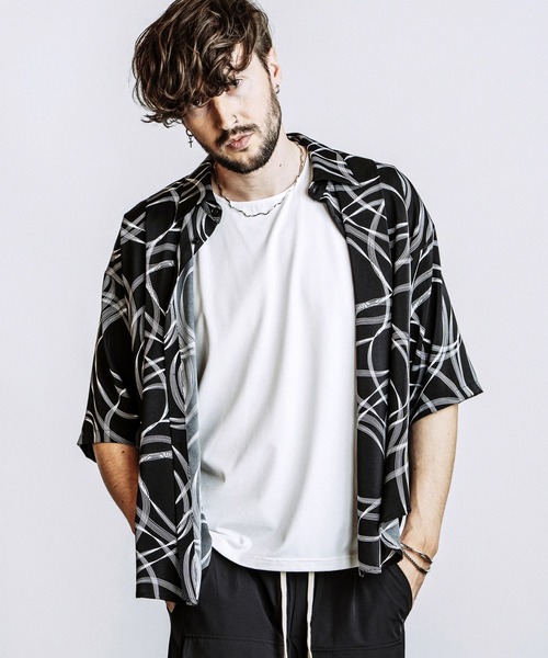 NO ID.(ノーアイディ)の「【NO ID.】Tuck Drape Half Sleeve BIG Shirt / タック ドレープ ハーフスリーブ ビッグ シャツ(シャツ/ブラウス・メンズ・ブラック/その他22/ホワイト・ONE SIZE)」の13枚目の写真