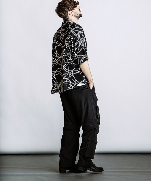 NO ID.(ノーアイディ)の「【NO ID.】Tuck Drape Half Sleeve BIG Shirt / タック ドレープ ハーフスリーブ ビッグ シャツ(シャツ/ブラウス・メンズ・ブラック/その他22/ホワイト・ONE SIZE)」の17枚目の写真