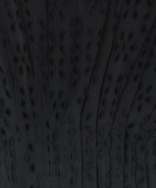 UNTITLED(アンタイトル)の「【Audrey and John Wad】ウエストシャーリングブラウス(シャツ/ブラウス・レディース・ホワイト/ブラック・02)」の9枚目の写真