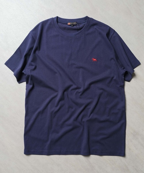 POLOCHAMPS（ポロチャンプス）の「【POLOCHAMPS/ポロチャンプス】 ワンポイント胸刺繍Tシャツ（PL24-101)（Tシャツ/カットソー・メンズ・ダークグリーン系/ブラック/ネイビー/オフホワイト/ベージュ/オレンジ/チャコール/杢グレー・L/XL/M）」の7枚目の写真
