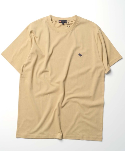 POLOCHAMPS（ポロチャンプス）の「【POLOCHAMPS/ポロチャンプス】 ワンポイント胸刺繍Tシャツ（PL24-101)（Tシャツ/カットソー・メンズ・ダークグリーン系/ブラック/ネイビー/オフホワイト/ベージュ/オレンジ/チャコール/杢グレー・L/XL/M）」の11枚目の写真