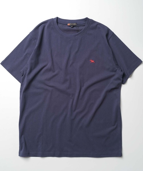 POLOCHAMPS（ポロチャンプス）の「【POLOCHAMPS/ポロチャンプス】 ワンポイント胸刺繍Tシャツ（PL24-101)（Tシャツ/カットソー・メンズ・ダークグリーン系/ブラック/ネイビー/オフホワイト/ベージュ/オレンジ/チャコール/杢グレー・L/XL/M）」の14枚目の写真
