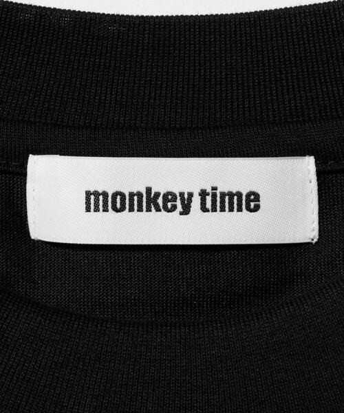 MONKEY TIME（モンキータイム）の「RENU シリーズ  ジャージー コード クルー（Tシャツ/カットソー・メンズ・ブラック/ダークグレー・S/M/L/XL）」の17枚目の写真