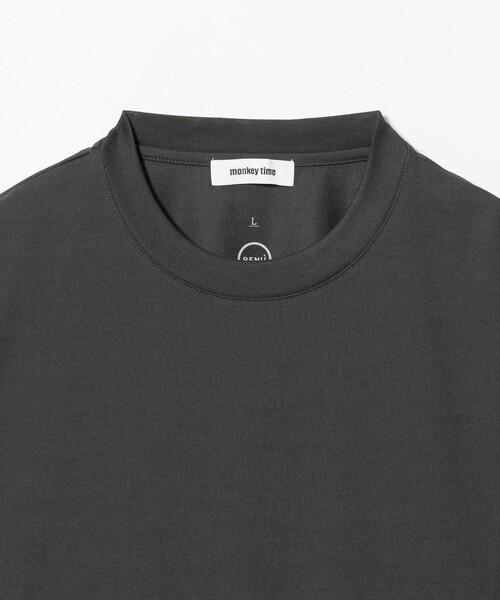 MONKEY TIME（モンキータイム）の「RENU シリーズ  ジャージー コード クルー（Tシャツ/カットソー・メンズ・ブラック/ダークグレー・S/M/L/XL）」の9枚目の写真