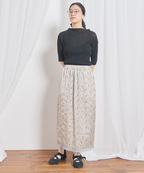 fig London(フィグロンドン)の「Lilly half sleeve(ニット/セーター・レディース・アッシュグレー/ブラック・FREE)」の18枚目の写真