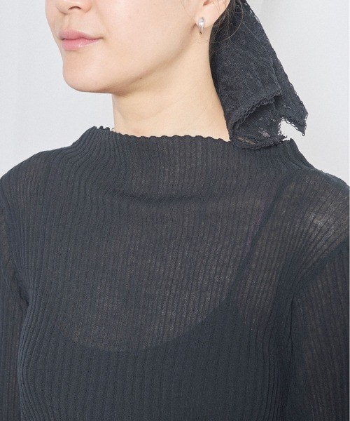 fig London(フィグロンドン)の「Lilly half sleeve(ニット/セーター・レディース・アッシュグレー/ブラック・FREE)」の10枚目の写真