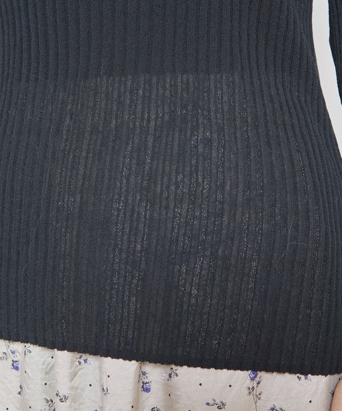 fig London(フィグロンドン)の「Lilly half sleeve(ニット/セーター・レディース・アッシュグレー/ブラック・FREE)」の12枚目の写真
