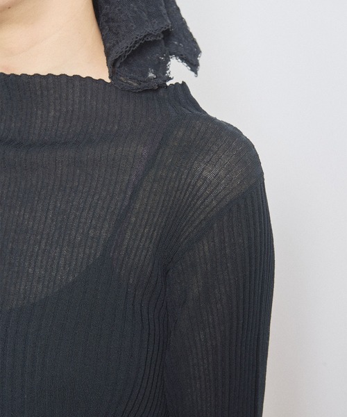 fig London(フィグロンドン)の「Lilly half sleeve(ニット/セーター・レディース・アッシュグレー/ブラック・FREE)」の13枚目の写真