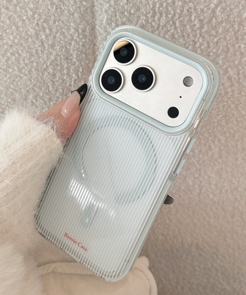 Fun & Daily(ファンアンドデイリー)の「F&D : Magsafe対応ストライプiPhoneケース&ハートリング/ iPhone16 / 17 / Plus / Pro / Pro Max / Air アイフォンケース(スマホケース/カバー・レディース・ライトブルー・iPhone 16/iPhone 17/iPhone 17 Pro/iPhone 17 Pro Max/iPhone 15)」の7枚目の写真