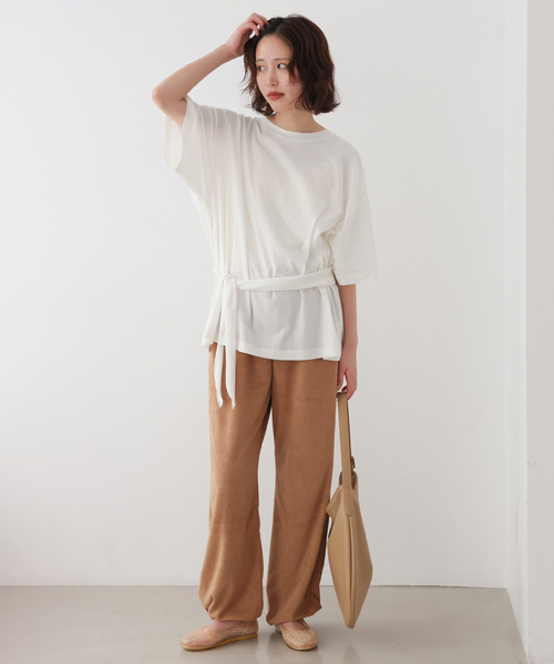 完売品　plus by onit SLOBE IENA スカーフ付Tシャツ 追加》Plus by ONIT/オニット SLOBE別注 スカーフ付Tシャツ（Tシャツ
