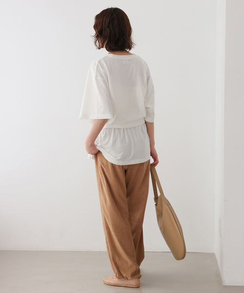 ONIT（オニット）の「《追加》Plus by ONIT/オニット SLOBE別注 スカーフ付Tシャツ（Tシャツ/カットソー・レディース・ベージュ系その他/ホワイト・FREE）」の6枚目の写真