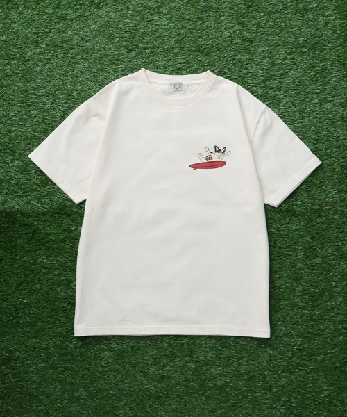 The Endless Summer（エンドレスサマー）の「TES FLY HIGH T-SHIRT / Tシャツ（Tシャツ/カットソー・メンズ・アイボリー/ホワイト・SMALL/MEDIUM/LARGE/X-LARGE）」の9枚目の写真