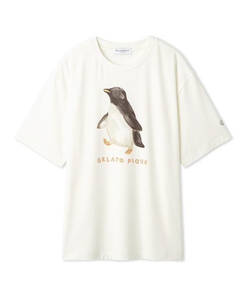 HOMME】【接触冷感】シーアニマル柄ワンポイントTシャツ（ルームウェア