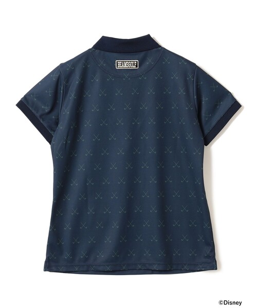 BEAMS GOLF(ビームスゴルフ)の「〈WOMEN〉Disney / ミッキーマウス / 総柄 ポロシャツ(吸水速乾・UVカット)(ポロシャツ・レディース・ネイビー/オフホワイト・SMALL/MEDIUM/LARGE)」の10枚目の写真
