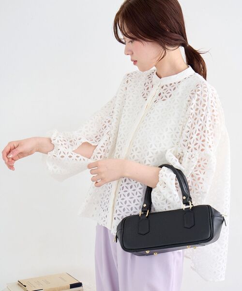 le.coeur blanc(ルクールブラン)の「TORRAZZO DONNA別注レースボリュームブラウス(シャツ/ブラウス・レディース・アイボリー/ブラック・38)」の9枚目の写真