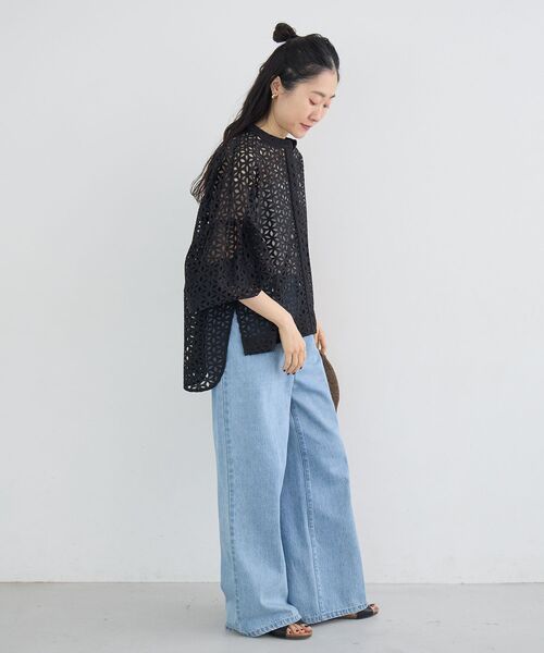 le.coeur blanc(ルクールブラン)の「TORRAZZO DONNA別注レースボリュームブラウス(シャツ/ブラウス・レディース・アイボリー/ブラック・38)」の19枚目の写真