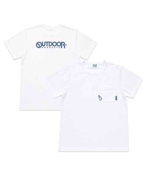 OUTDOOR PRODUCTS(アウトドアプロダクツ)の「【OUTDOOR×ヒヤロン】メンズ 胸ポケットTシャツ ひんやり 冷感(Tシャツ/カットソー・メンズ・ホワイト/ブルーグレー・L/LL/M)」の9枚目の写真