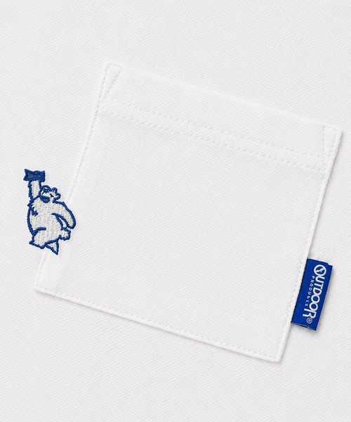 OUTDOOR PRODUCTS(アウトドアプロダクツ)の「【OUTDOOR×ヒヤロン】メンズ 胸ポケットTシャツ ひんやり 冷感(Tシャツ/カットソー・メンズ・ホワイト/ブルーグレー・L/LL/M)」の4枚目の写真