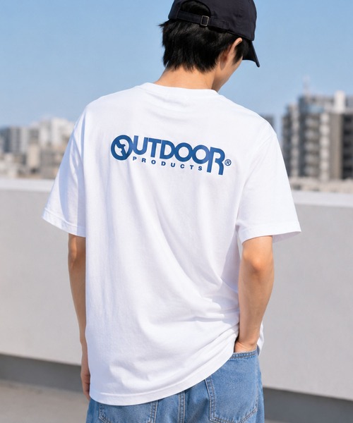 OUTDOOR PRODUCTS(アウトドアプロダクツ)の「【OUTDOOR×ヒヤロン】メンズ 胸ポケットTシャツ ひんやり 冷感(Tシャツ/カットソー・メンズ・ホワイト/ブルーグレー・L/LL/M)」の11枚目の写真