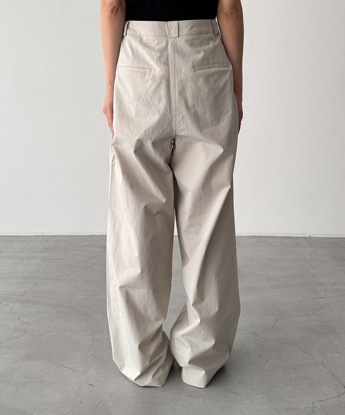 CANAL JEAN（キャナルジーン）の「El mar　コットンタックワイドパンツ（その他パンツ・レディース・イエロー/ライトグレー・SMALL/MEDIUM）」の12枚目の写真