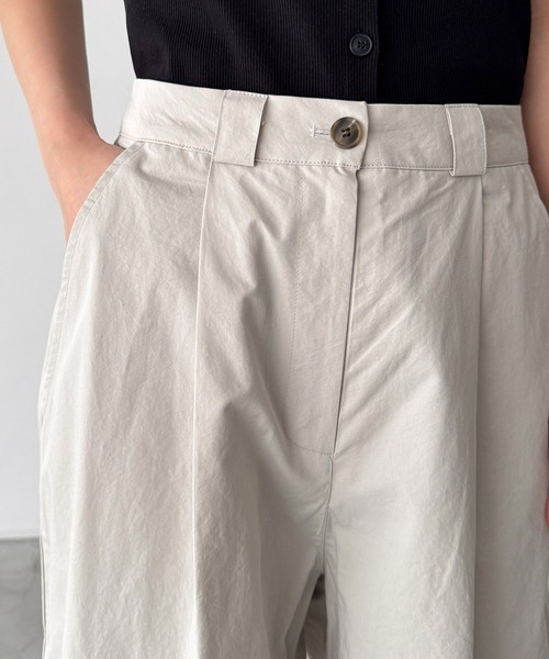 CANAL JEAN（キャナルジーン）の「El mar　コットンタックワイドパンツ（その他パンツ・レディース・イエロー/ライトグレー・SMALL/MEDIUM）」の13枚目の写真