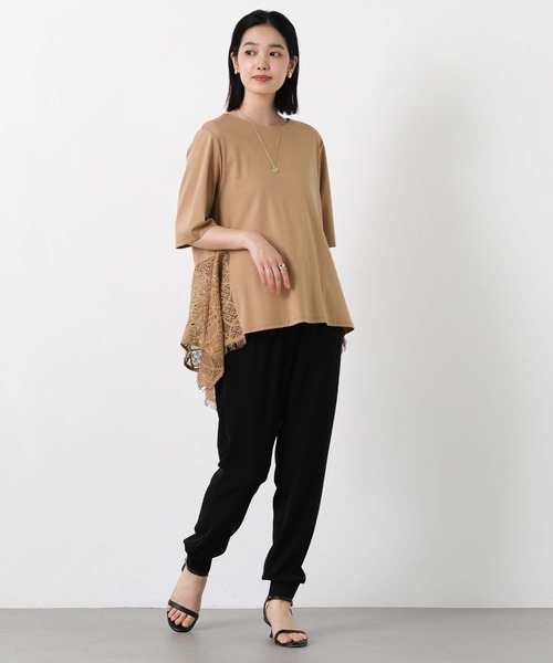 Gready Brilliant(グレディブリリアン)の「レースハンカチヘムカットソー(Tシャツ/カットソー・レディース・キャメル/ブラック・38)」の18枚目の写真