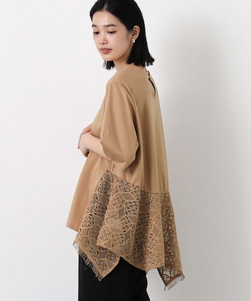 Gready Brilliant(グレディブリリアン)の「レースハンカチヘムカットソー(Tシャツ/カットソー・レディース・キャメル/ブラック・38)」の20枚目の写真
