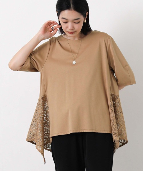 Gready Brilliant(グレディブリリアン)の「レースハンカチヘムカットソー(Tシャツ/カットソー・レディース・キャメル/ブラック・38)」の22枚目の写真
