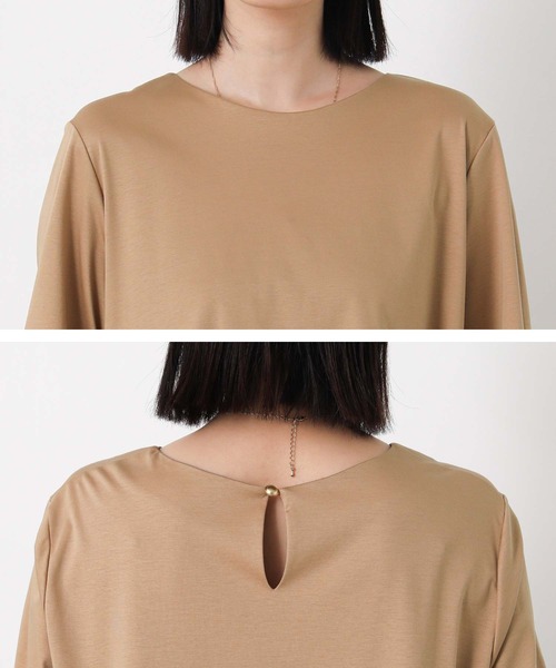 Gready Brilliant(グレディブリリアン)の「レースハンカチヘムカットソー(Tシャツ/カットソー・レディース・キャメル/ブラック・38)」の11枚目の写真