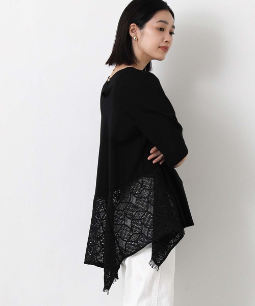 Gready Brilliant(グレディブリリアン)の「レースハンカチヘムカットソー(Tシャツ/カットソー・レディース・キャメル/ブラック・38)」の16枚目の写真