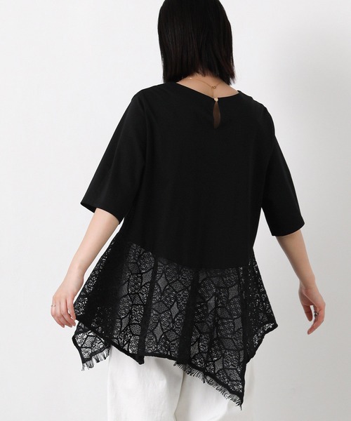 Gready Brilliant(グレディブリリアン)の「レースハンカチヘムカットソー(Tシャツ/カットソー・レディース・キャメル/ブラック・38)」の17枚目の写真