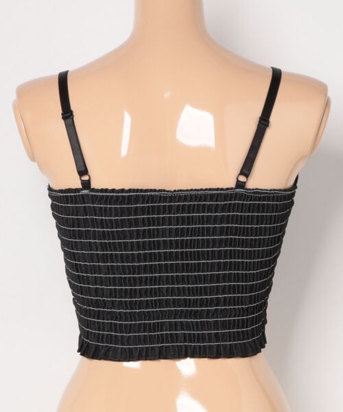 Lace Ladies(レースレディース)の「レースアップ デニム コンパクト ビスチェ ブラトップ(キャミソール・レディース・ブルー/ブラック・FREE)」の4枚目の写真