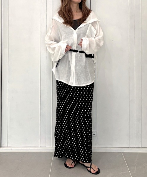 ISOOK（アイスー）の「【ISOOK / アイスー】配色カップ付きリブキャミソール / パイピング インナー カップ付きキャミソール リブタンク ブラトップ ZOZOTOWN限定（キャミソール・レディース・チャコール/ホワイト・FREE）」の14枚目の写真