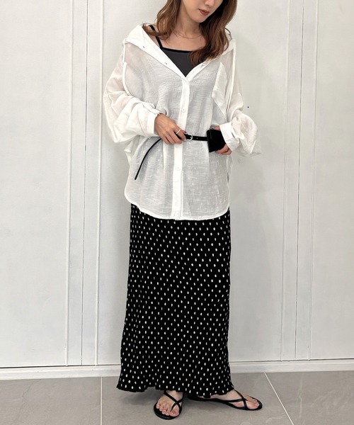 ISOOK（アイスー）の「【ISOOK / アイスー】配色カップ付きリブキャミソール / パイピング インナー カップ付きキャミソール リブタンク ブラトップ ZOZOTOWN限定（キャミソール・レディース・チャコール/ホワイト・FREE）」の15枚目の写真
