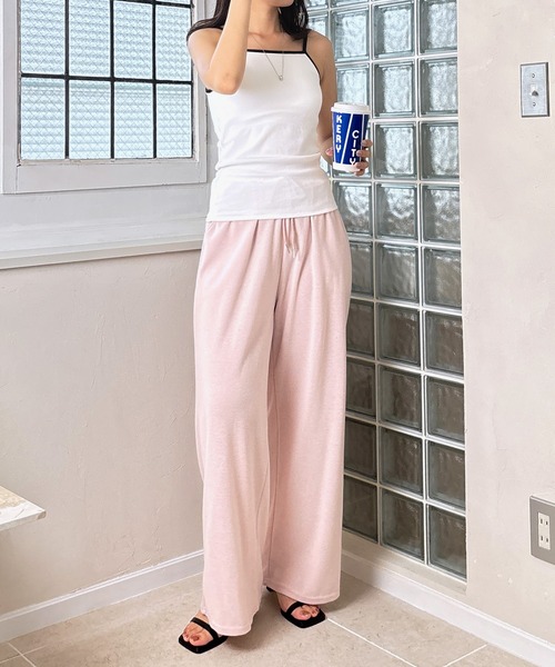 ISOOK（アイスー）の「【ISOOK / アイスー】配色カップ付きリブキャミソール / パイピング インナー カップ付きキャミソール リブタンク ブラトップ ZOZOTOWN限定（キャミソール・レディース・チャコール/ホワイト・FREE）」の21枚目の写真