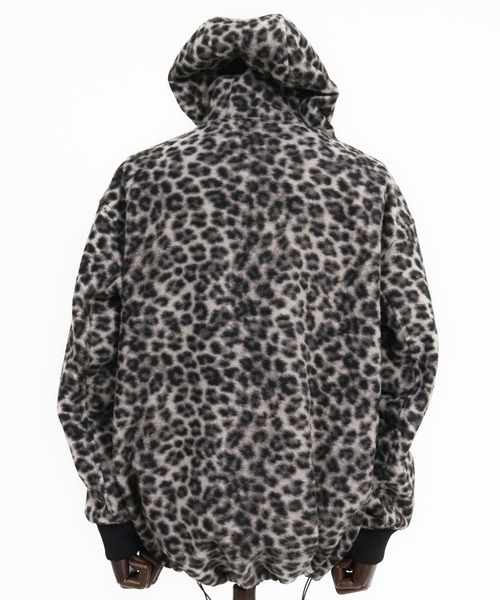 CAMBIO(カンビオ)の「mj11652- Leopard Asymmetric Short Jacket アシンメトリーショート丈フードブルゾン(MIU-262-004)(ブルゾン・メンズ・ブラウン/チャコール・L/M/S)」の11枚目の写真