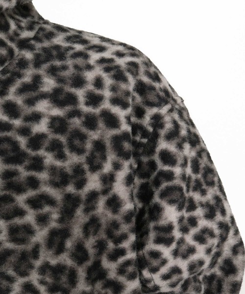 CAMBIO(カンビオ)の「mj11652- Leopard Asymmetric Short Jacket アシンメトリーショート丈フードブルゾン(MIU-262-004)(ブルゾン・メンズ・ブラウン/チャコール・L/M/S)」の13枚目の写真