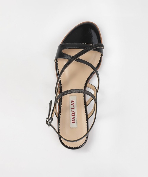 BARCLAY(バークレー)の「BARCLAY(バークレー)ビジューラインフラットサンダル(サンダル・レディース・ベージュ・22cm/23cm/24cm/23.5cm/24.5cm/22.5cm)」の4枚目の写真
